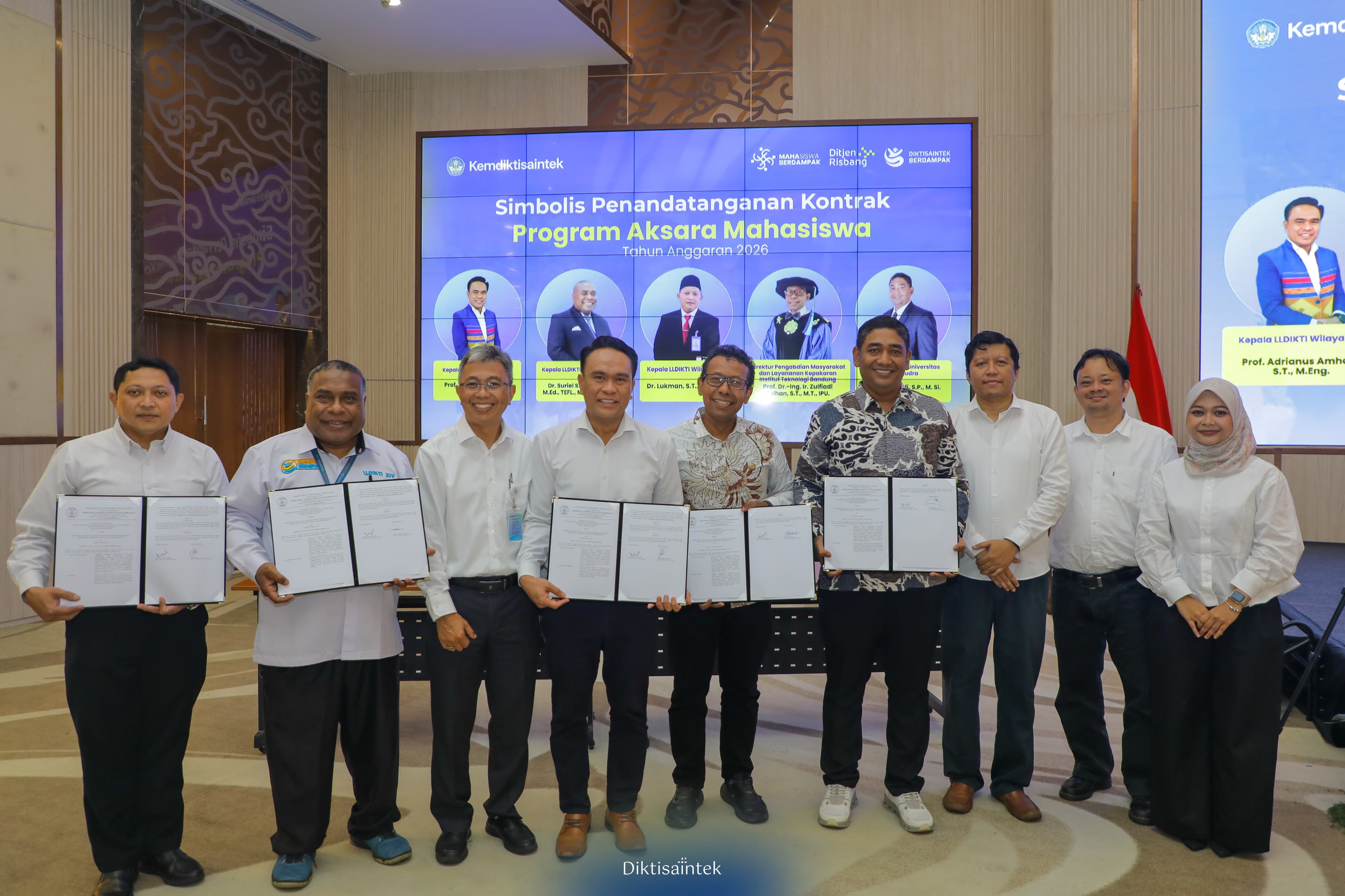 Penandatanganan Kontrak Mahasiswa Berdampak: Program Aksara Mahasiswa 2026