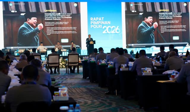 Mendiktisaintek Menghadiri Rapat Pempinan POLRI 2026