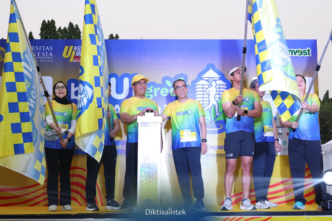 Mendiktisaintek Mengikuti UI Green Marathon 2026