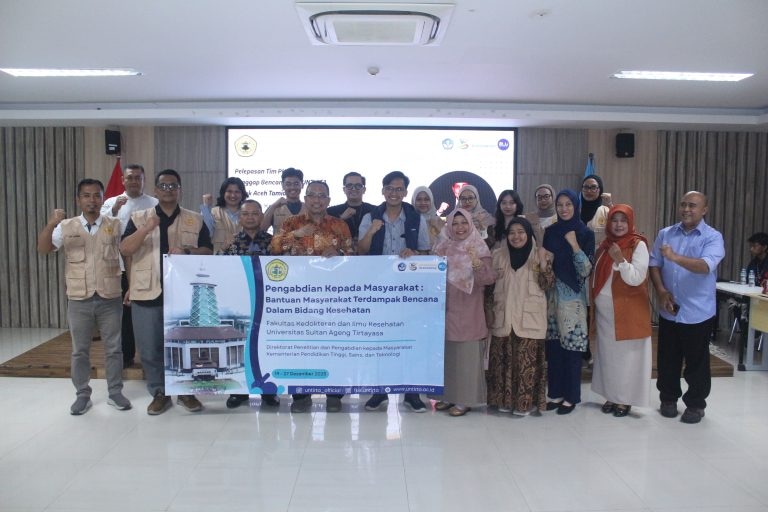 Untirta Lepas Tim PKM Tanggap Bencana ke Aceh Tamiang