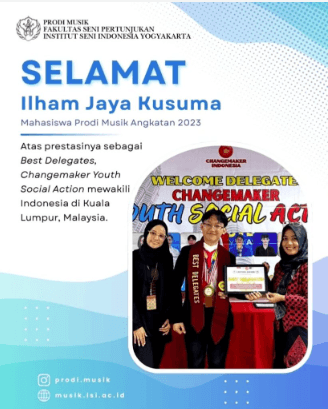 Mahasiswa Prodi Musik ISI Yogyakarta Raih Predikat Best Delegates di Ajang Internasional