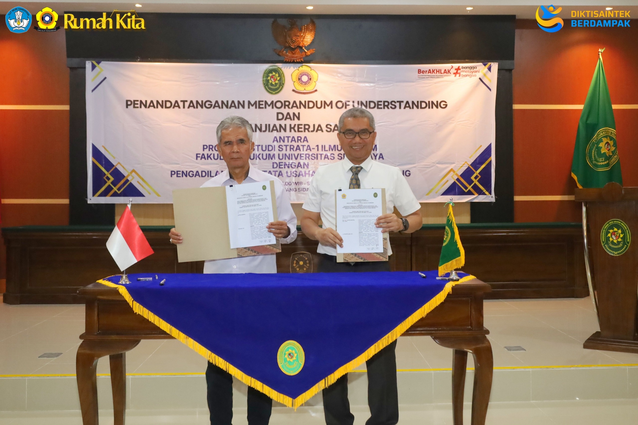 UNSRI dan PTTUN Palembang Jalin Kerja Sama Pengembangan Sumber Daya Manusia di bidang Hukum Administrasi Negara