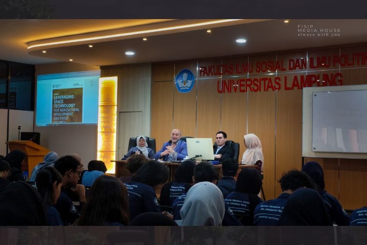 Unila Hadirkan Akademisi University of Seville, Bahas Hukum Ruang Angkasa dan Ketahanan Pangan