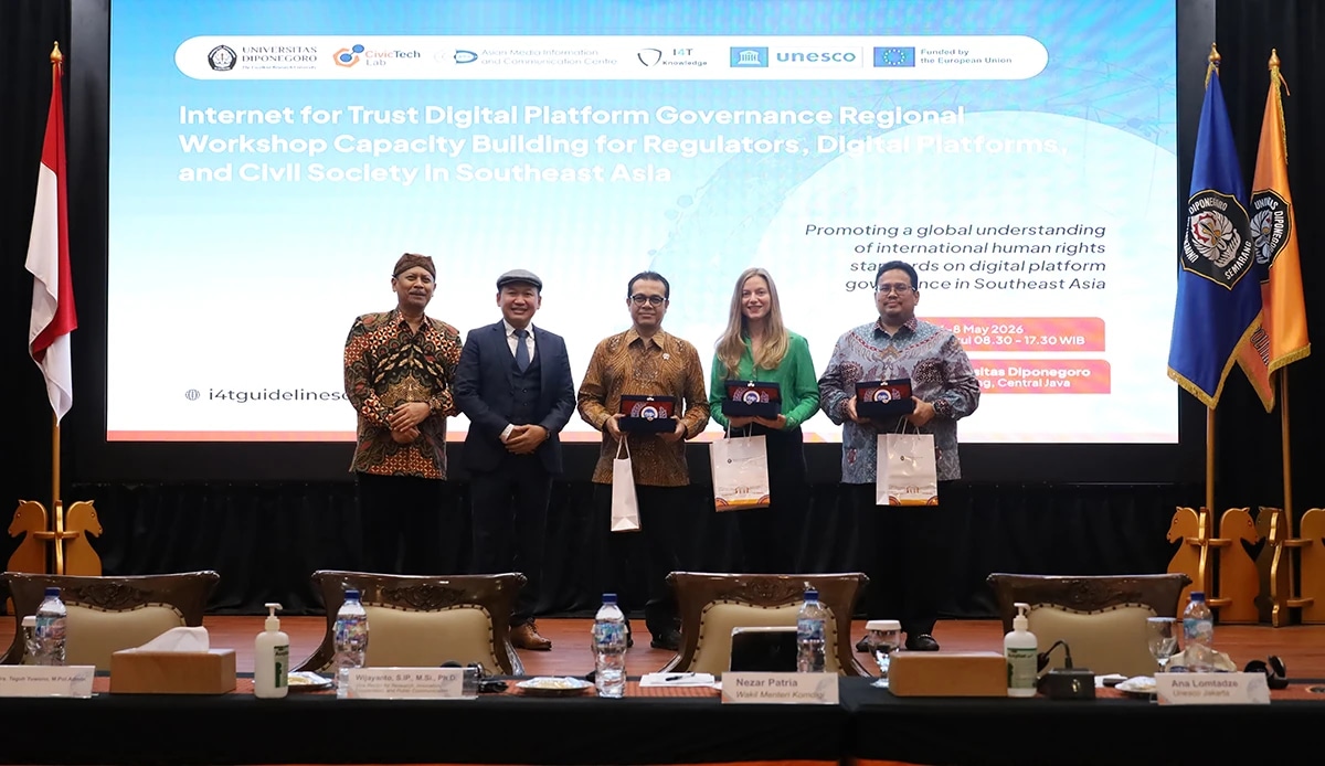 UNDIP Tuan Rumah Workshop Internasional Bersama UNESCO: Wujudkan Tata Kelola Platform Digital Transparan, Akuntabel, dan Melindungi Hak Asasi Manusia