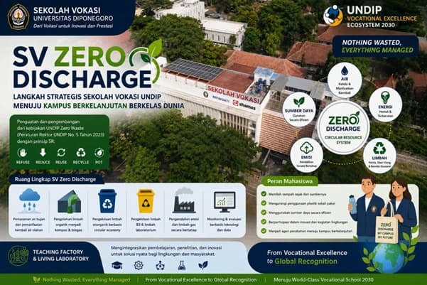 SV Zero Discharge: Langkah Strategis Sekolah Vokasi UNDIP Menuju Kampus Berkelanjutan Berkelas Dunia