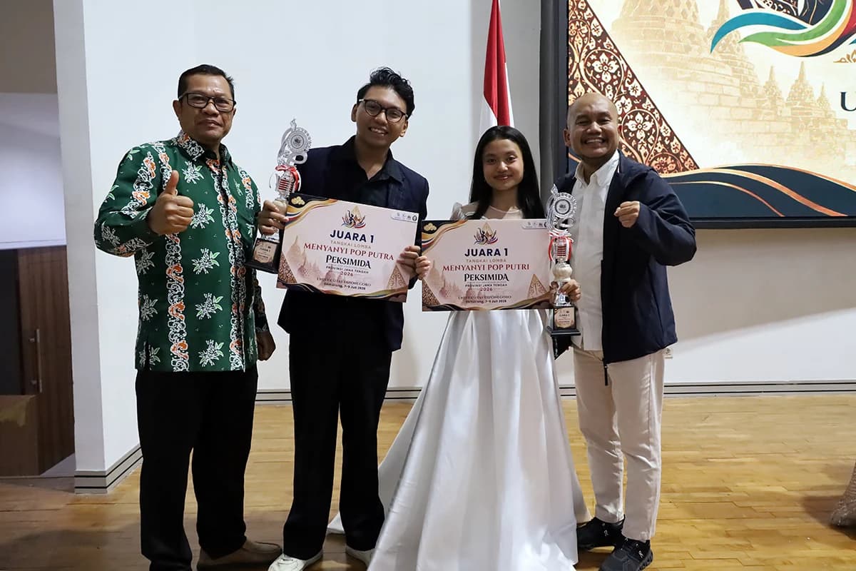 UNDIP Raih Juara 1 Menyanyi Pop Putra Putri PEKSIMIDA, Wakili Jateng Berlaga di PEKSIMINAS 2026