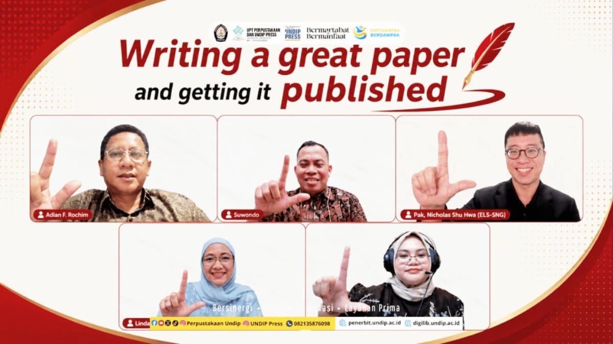 UPT Perpustakaan dan UNDIP Press Kupas Strategi Menembus Jurnal Internasional Bersama Elsevier