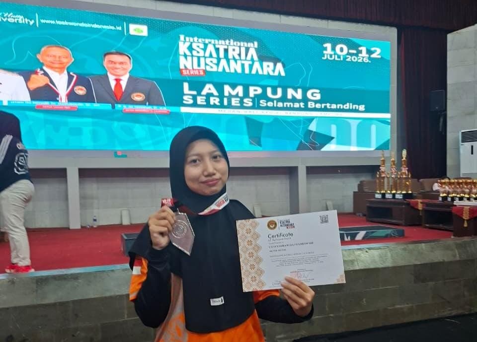 Mahasiswa FMIPA Unila Juara 2 Internasional Taekwondo Siap Harumkan Nama Lampung di Asia