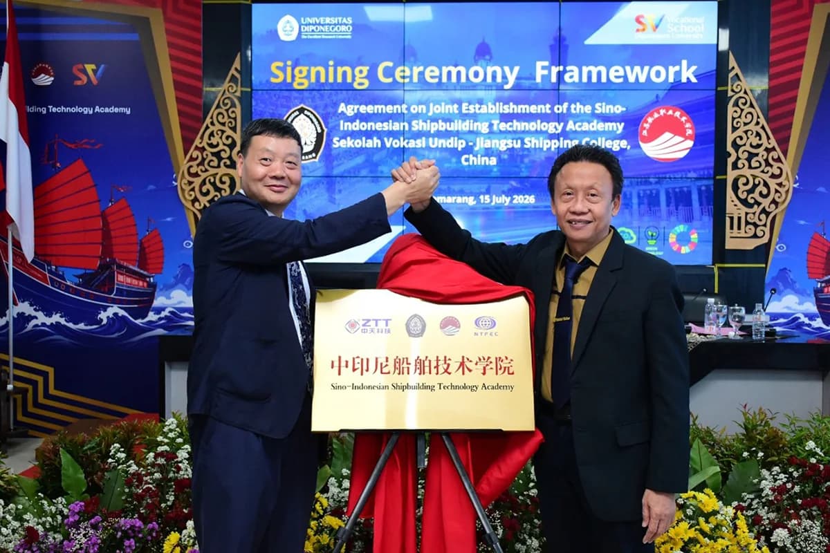 Indonesia dan China Luncurkan Sino-Indonesian Shipbuilding Technology Academy untuk Perkuat Talenta Maritim Global