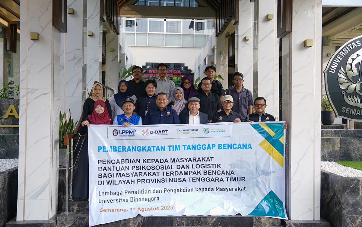 UNDIP Lepas Tim D-DART Bantu Masyarakat Terdampak Gempa di NTT