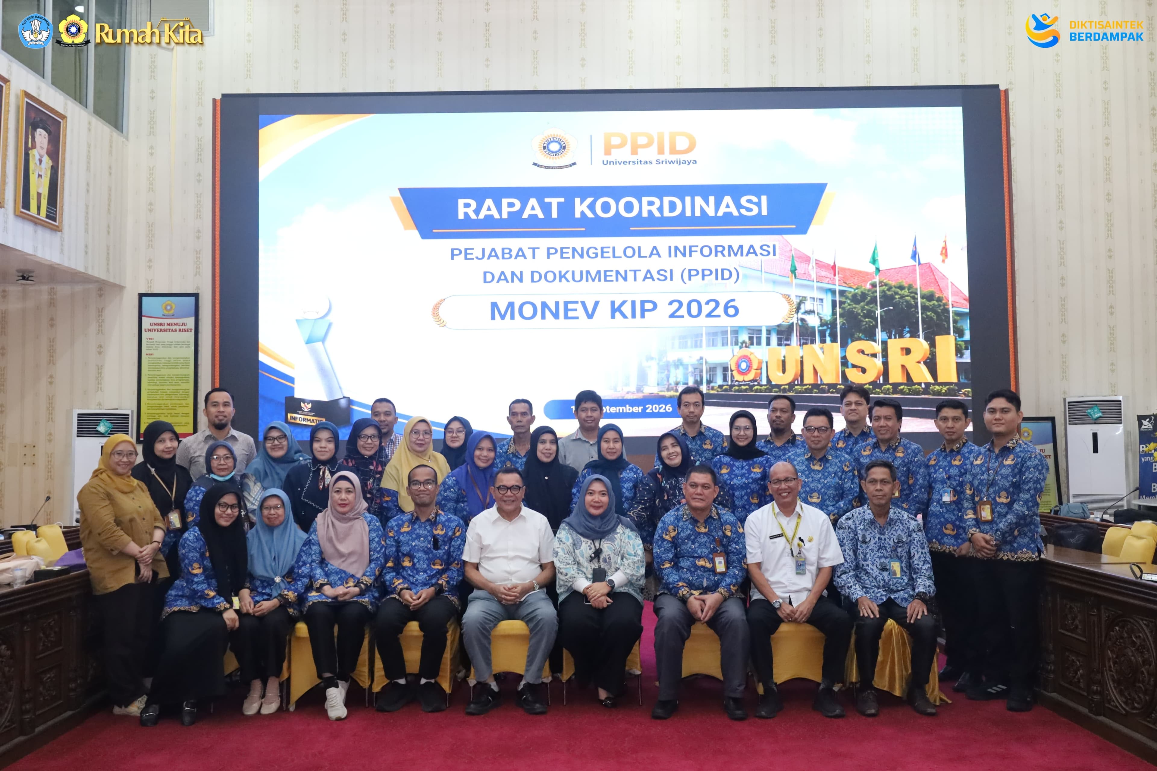 UNSRI Gelar Rapat Koordinasi Persiapan Hadapi Monev KIP Tahun 2026