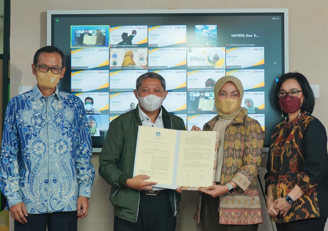 Tangkapan Lensa-Kegiatan Pencanangan Zona Integritas Direktorat Kelembagaan tahun 2022