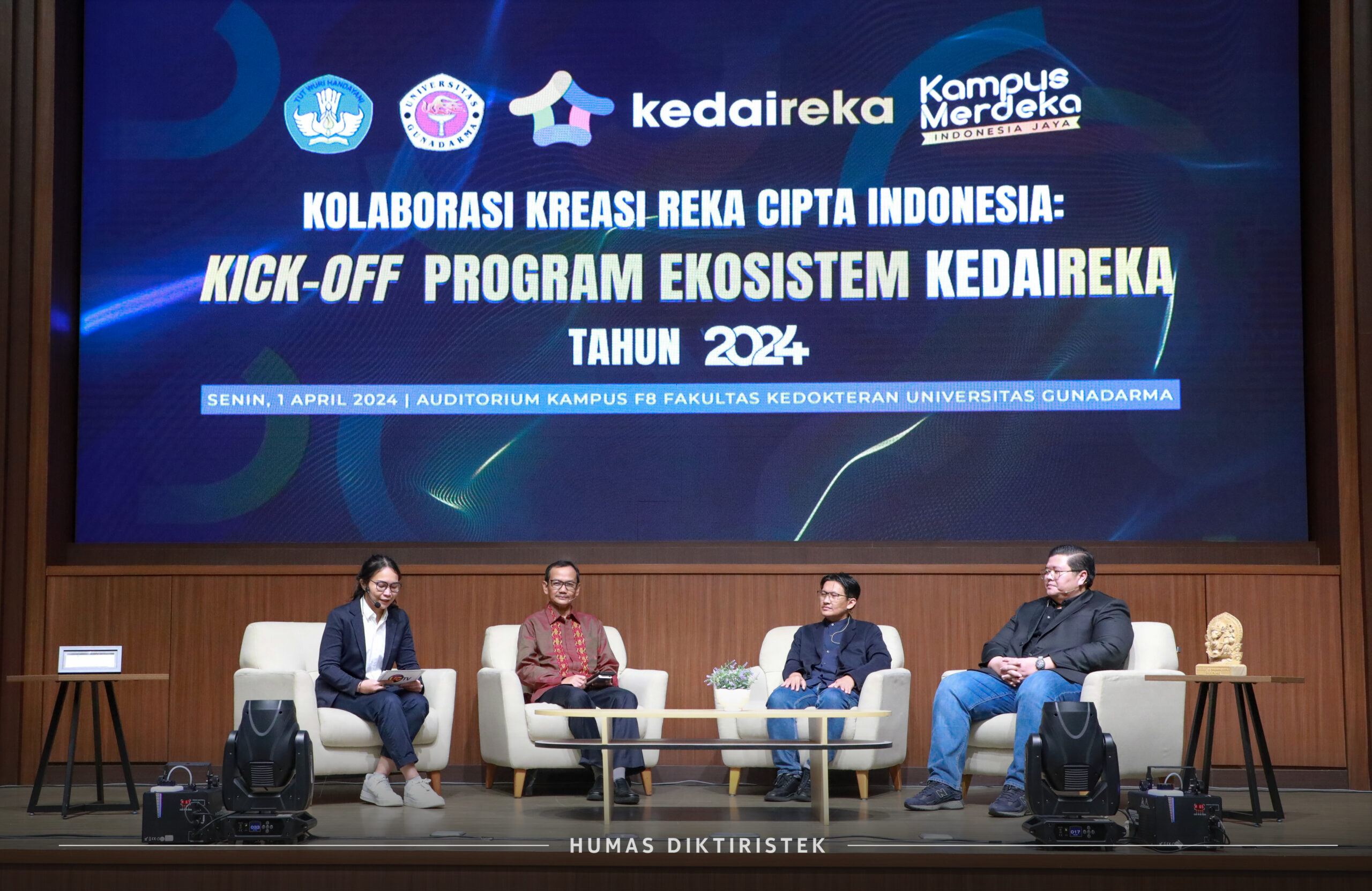 Tangkapan Lensa-Kolaborasi Kreasi Reka Cipta Indonesia: Kick Off Program Ekosistem Kedaireka Tahun 2024.(1/4).